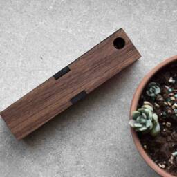 Personalized Wooden Pen Box Cherry, Maple, Or Walnut - thumbnail 4