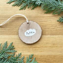 Christmas Decorations, Tree Decorations With Animal Portraits, Wooden Pendants - thumbnail 4