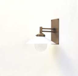 Brass Wall Sconce Light With Glass Shade, Industrial Style Brass Wall Sconce Light, Ul Listed, No Lm2, No.0255