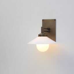 Brass Wall Sconce Light With Glass Shade, Industrial Style Brass Wall Sconce Light, Ul Listed, No Lm2, No.0255 - thumbnail 3