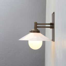 Brass Wall Sconce Light With Glass Shade, Industrial Style Brass Wall Sconce Light, Ul Listed, No Lm2, No.0255 - thumbnail 2