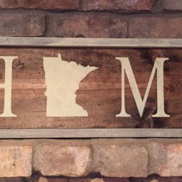 Rustic Minnesota Home Sign, Wood Wall Decor - thumbnail 3