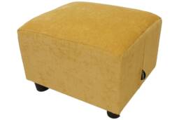 Small Chenille Velvet Footstool Classic Foot Rest , Choice Of Leg Colors - thumbnail 1