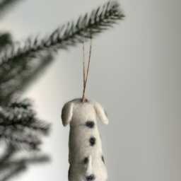 Felt Dalmatian Ornament, Christmas Decoration, Tree Hanging Fair Trade Ornament - thumbnail 4