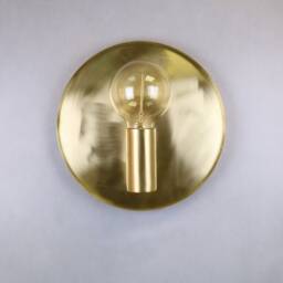 Brass Wall Plate Lighting , Round Wall Lamp Globe Lamp Vanity Light Fixture, Sconce, Lamp, Lights - thumbnail 3