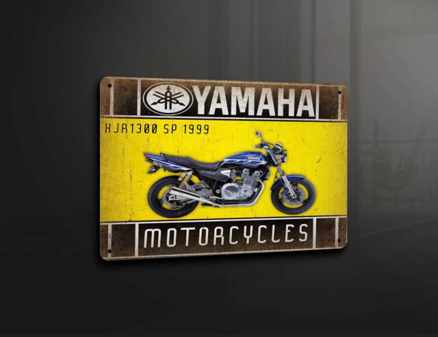 Yamaha Hjr1300 Sp 1999 Garage Man Cave Bike Motorcycle Home - Metal Sign Plaque Wall Art Decor Signage