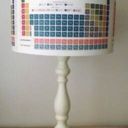 Periodic Table Lampshade, Light Shade, Retro Vintage, Old School, Classroom. Drum - thumbnail 2