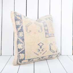 16x16 Kilim Pillow Cover Turkish Bohemian Cushion - thumbnail 3