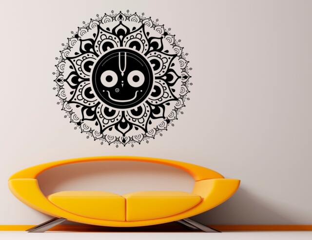 Jagannath Wall Decal Vinyl Sticker Lord Of The Universe Murals Art Indian Design Interior Home Decor - 9Som - image 1