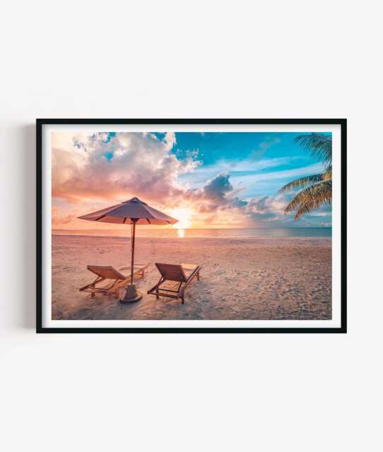 Beach Sunset Print, Coastal Photography Wall Art, House Decor - image 1