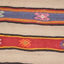 Rug Kilim Anatoilien - 253 X 152 cm - Authentic Rug Wool Hand Made Free Shipping - thumbnail 2