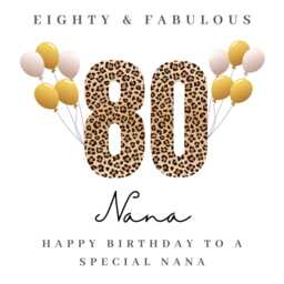 Personalised Nana 80Th Birthday Candle Gift Hamper Card Prints B - thumbnail 4