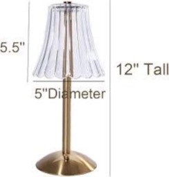 Cordless Touch Lamp. Decoupaged Black Floral & Bee Toile Usb Rechargeable Table Lamp.four Base Colours - thumbnail 2