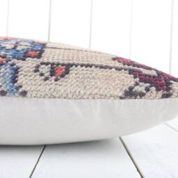 16x16 Vintage Turkish Kilim Pillow Bohemian Cushion Cover - thumbnail 4