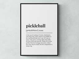 Pickleball Funny Definition Sport Gift Wall Art Print - thumbnail 1