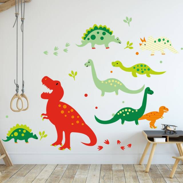 Dinosaur Wall Decal For Boys Room, Decals Dino, Nursery, Decor Peel & Stick, Stickers - image 1