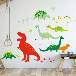 Dinosaur Wall Decal For Boys Room, Decals Dino, Nursery, Decor Peel & Stick, Stickers - thumbnail 1