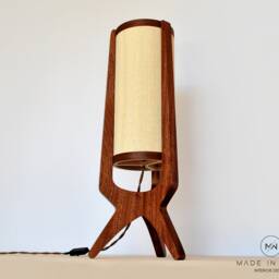 Table Light/Lamp From Wood. Decorative Lighting, 70S Lighting - thumbnail 2