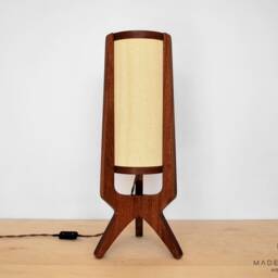 Table Light/Lamp From Wood. Decorative Lighting, 70S Lighting - thumbnail 3