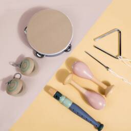 Personalised Wooden Musical Instruments Set, Wooden Sand Eggs, Percussion Instruments, Wooden Rattles, Hand Drums, Children's Gifts, Musical Toy - thumbnail 2