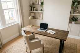 Antique Oak Desk/Computer Solid Wood Writing Custom Home Office Gaming Chunky