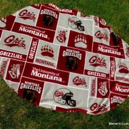 Custom Football Fleece Blanket - Team Colors, Soft & Cozy - thumbnail 3