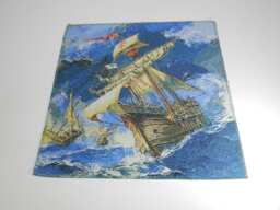 Gobelin Tapestry Caravel Of Columbus 15.5x15.5 in 40x40 cm Wall Fabric - thumbnail 1