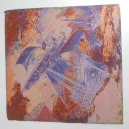 Gobelin Tapestry Caravel Of Columbus 15.5x15.5 in 40x40 cm Wall Fabric - thumbnail 3