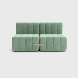 Modular Sofa - Curt Set 4 Loveseat, Chaise Lounge, Removable Covers, Flexible Seating, Barcelona Fabric - thumbnail 4