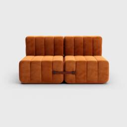 Modular Sofa - Curt Set 4 Loveseat, Chaise Lounge, Removable Covers, Flexible Seating, Barcelona Fabric - thumbnail 3
