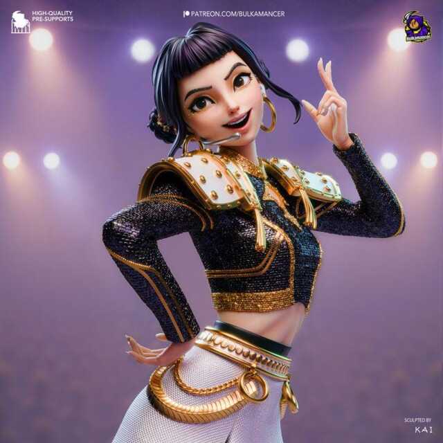 Golden Rapper 226 Mm Unpainted 1/8Th Statue - image 1