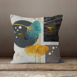 Abstract Colorful Cushion Cover-Geometric Pillow Case-Decorative Case-Modern Cover-Gift For Her Cushion-Handmade Material - thumbnail 3