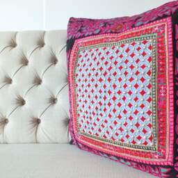 Vintage Fabric Decorative Throw Cushions Handwoven Fabrics Cushion Cover & Pillowcase Sofa-Cushions - thumbnail 4