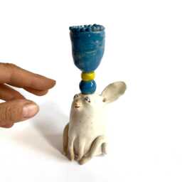 Decorative Candle Holder, Unique Table Decor, Wedding Gift, Nursery Room Figural Animal Lover Dining Decor