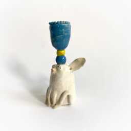 Decorative Candle Holder, Unique Table Decor, Wedding Gift, Nursery Room Figural Animal Lover Dining Decor - thumbnail 4