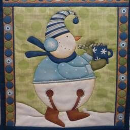 Jingle Bells Bell Snowman Wall Hanging - thumbnail 2