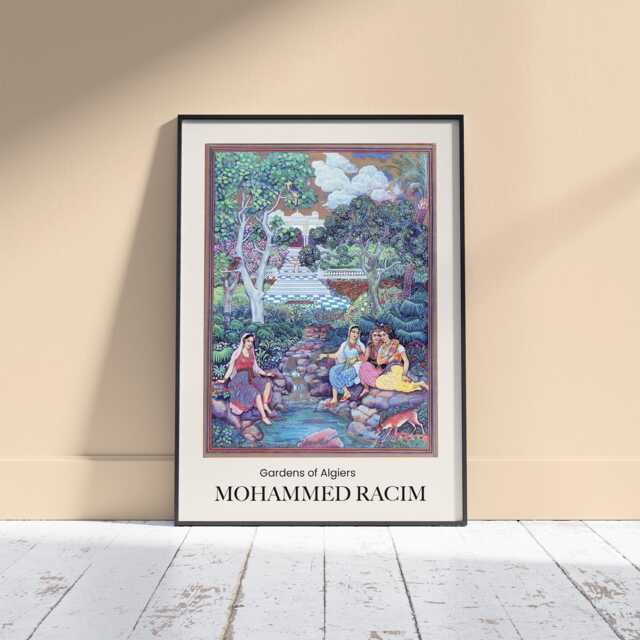 Mohammed Racim Art Print Algerian Artist, Colourful Wall - image 1
