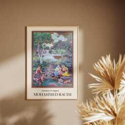 Mohammed Racim Art Print Algerian Artist, Colourful Wall - thumbnail 2