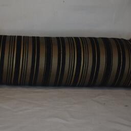 Black Gold Chenille Damask Fringed Decorative Throw Pillows For Sofa Chair Handmade in Usa - thumbnail 4