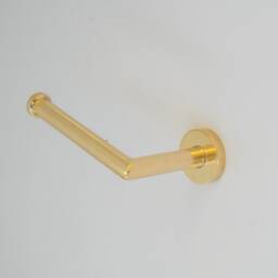 Solid Brass Toilet Paper Holder, Handcrafted Powder Room Roll Holder - thumbnail 2