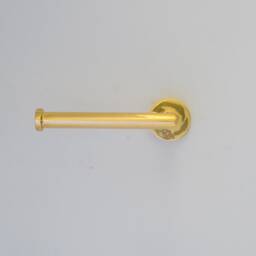 Solid Brass Toilet Paper Holder, Handcrafted Powder Room Roll Holder - thumbnail 3