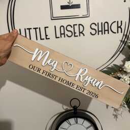 Personalised Wooden Plaque - Any Quote Birch Plywood 3D & Engraved Gift 2 Sizes Home Decor Wall Favourite Saying - thumbnail 3