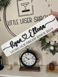 Personalised Wooden Plaque - Any Quote Birch Plywood 3D & Engraved Gift 2 Sizes Home Decor Wall Favourite Saying - thumbnail 1