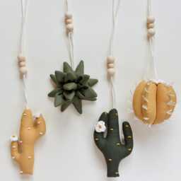 Cactus Baby Play Gym Toys Boho Nursery Decor - thumbnail 3