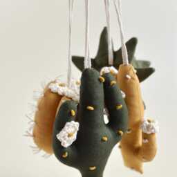 Cactus Baby Play Gym Toys Boho Nursery Decor - thumbnail 4