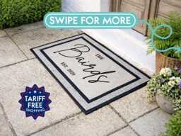 Family Name All Weather Doormat, Personalised Outdoor Door Mat - thumbnail 1