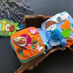 Personalised Felt Quiet Book From 6 Month To 2 Years, Educational Book, Felt Busy Book, Baby Activity Book. Activity Toys - thumbnail 3