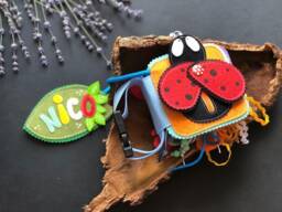Personalised Felt Quiet Book From 6 Month To 2 Years, Educational Book, Felt Busy Book, Baby Activity Book. Activity Toys - thumbnail 1