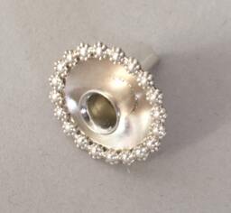 Birthday Candle Holder in Sterling Silver.cake Decoration For Wedding, Birthday, First Birth, Baptism. Cake Topper Daisy As Gift Bride - thumbnail 1