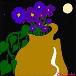 "Midnight Serenity - Spirit Art Print, 20""x20" - thumbnail 2